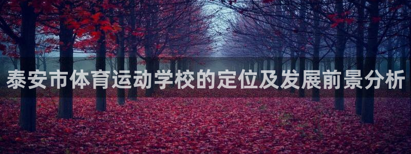 注册欧亿体育官方正版app：泰安市体育运动学校的定位及发展前