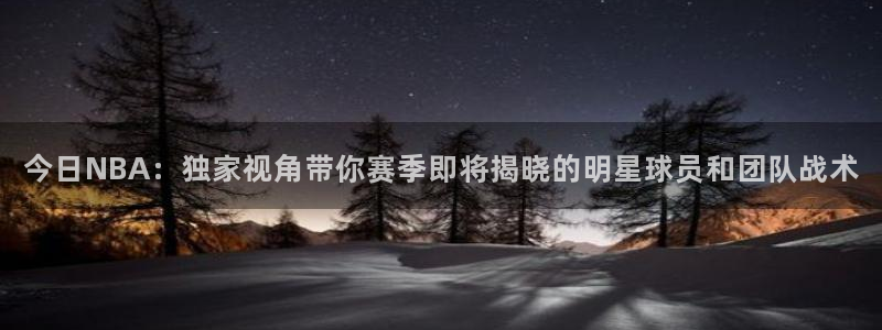 玩球免费直播：今日NBA：独家视角带你赛季即将揭晓的明星球员和团队战术